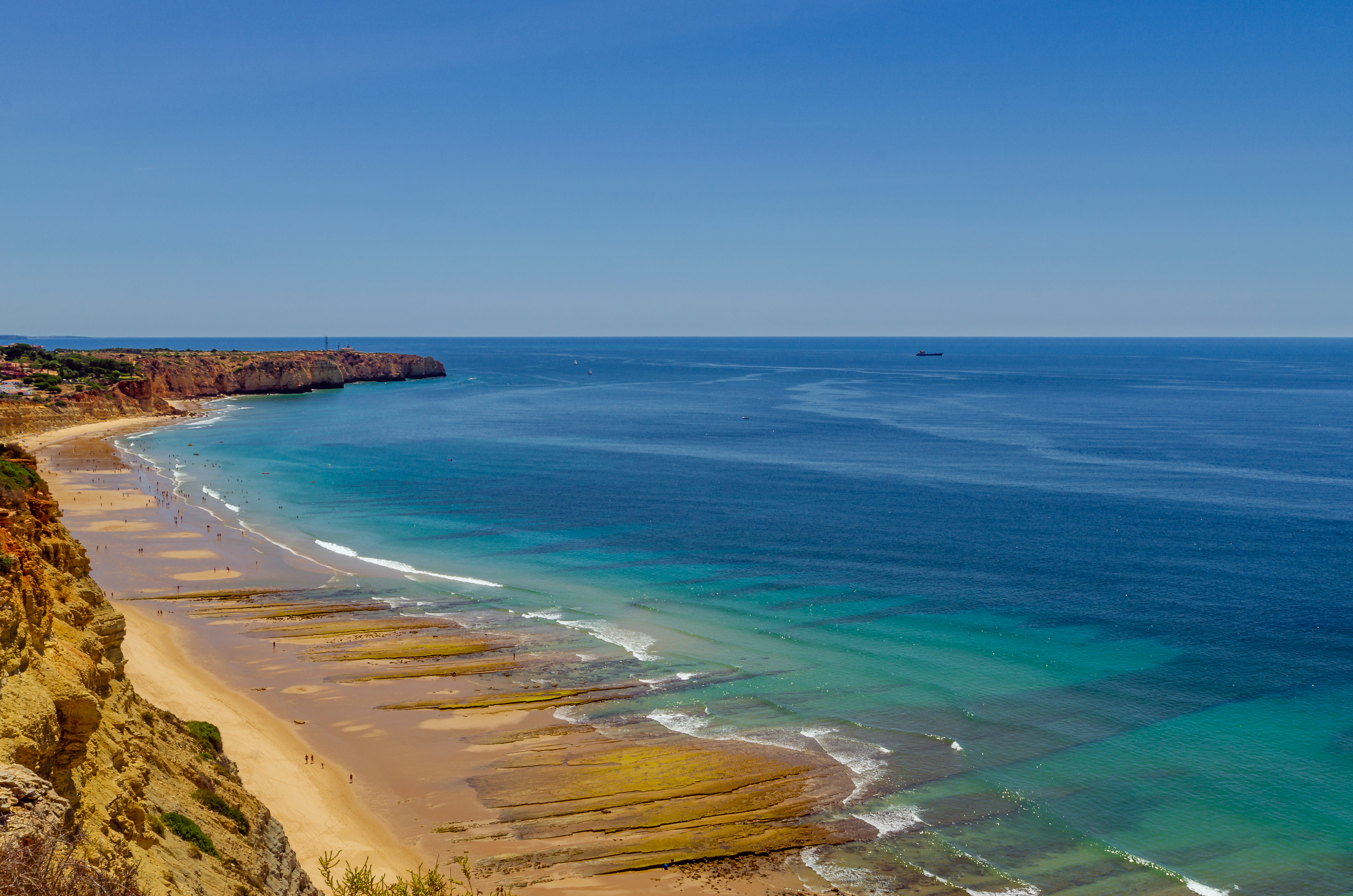 Porto de Mos Beach in Lagos, Algarve, Portugal