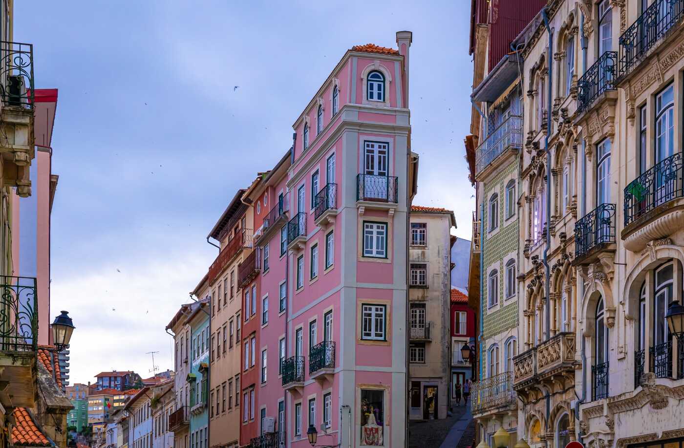 View of Coimbra, a riverfront city in central Portugal and the country’s former capital, is home to a preserved medieval old town and the historic University of Coimbra